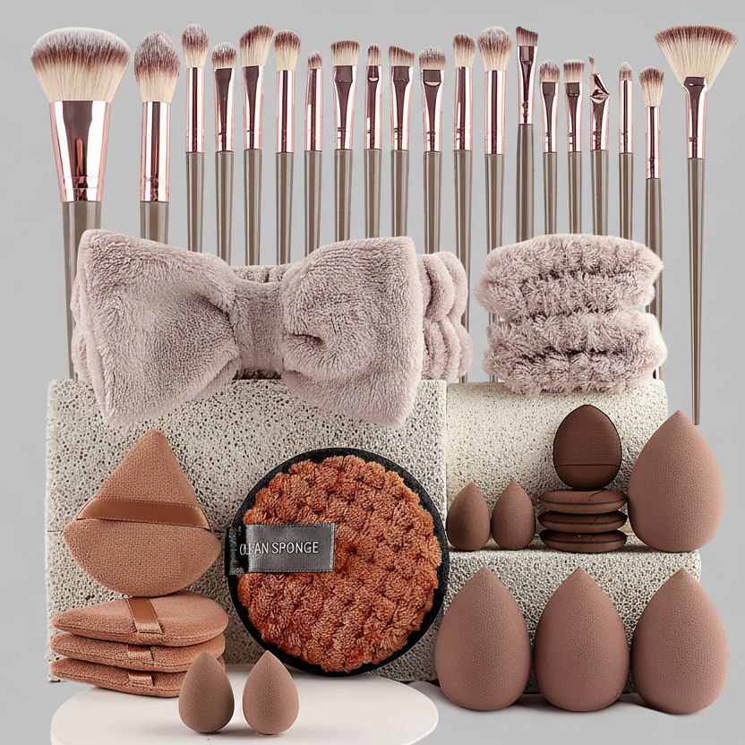 ZinatBeauty Beauty Tool Set Brown