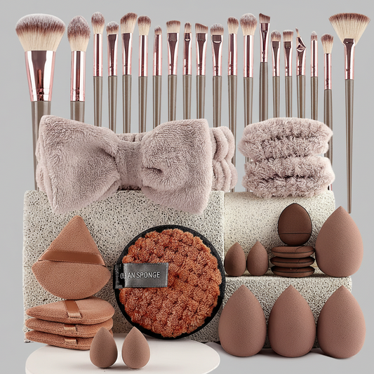 ZinatBeauty Beauty Tool Set Brown