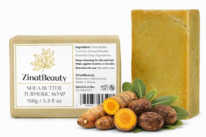 ZinatBeauty Shea Butter Turmeric Soap
