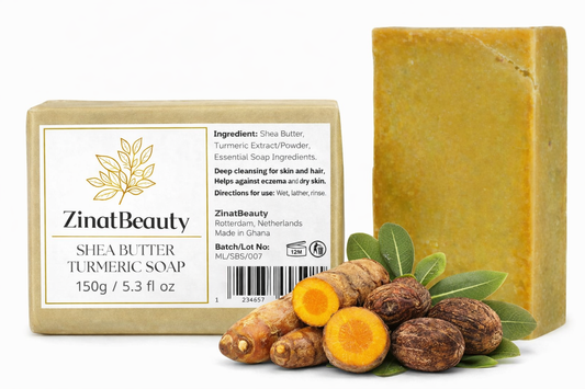 ZinatBeauty Shea Butter Turmeric Soap